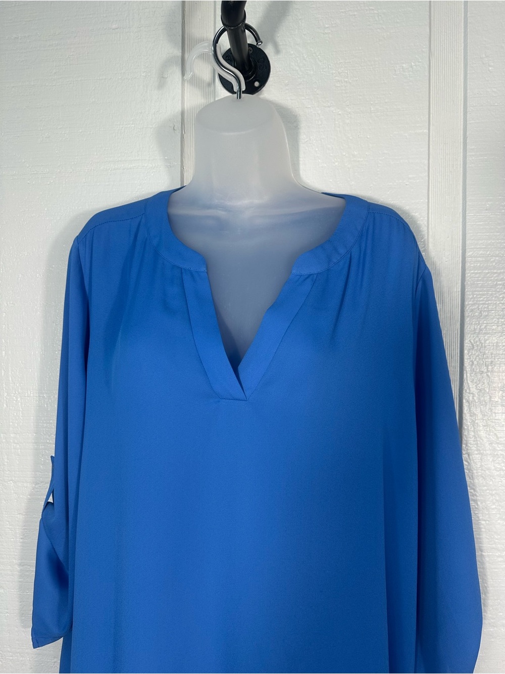 Chaus Women’s Blue Long Sleeve Top Size XL EUC - Picture 4 of 8